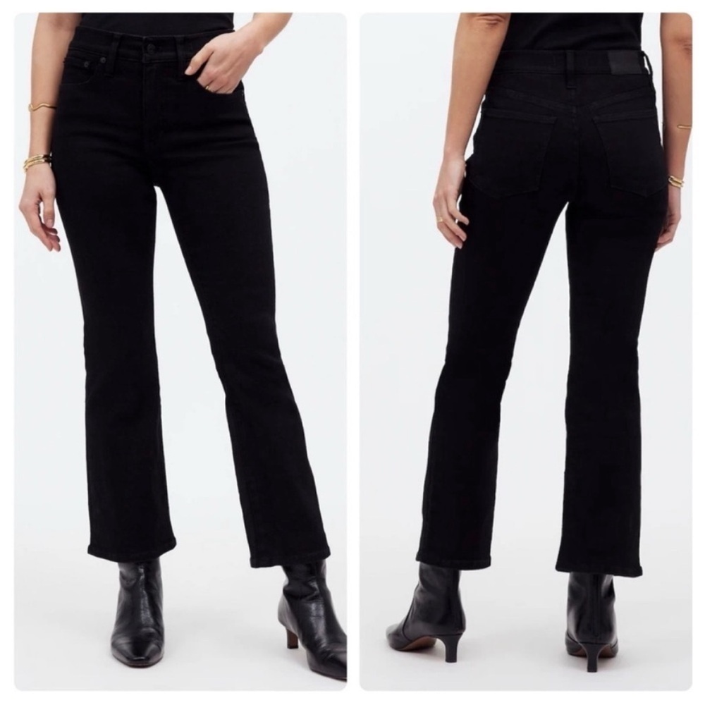 Madewell Mid Rise Kick Out Jeans Black Size 29